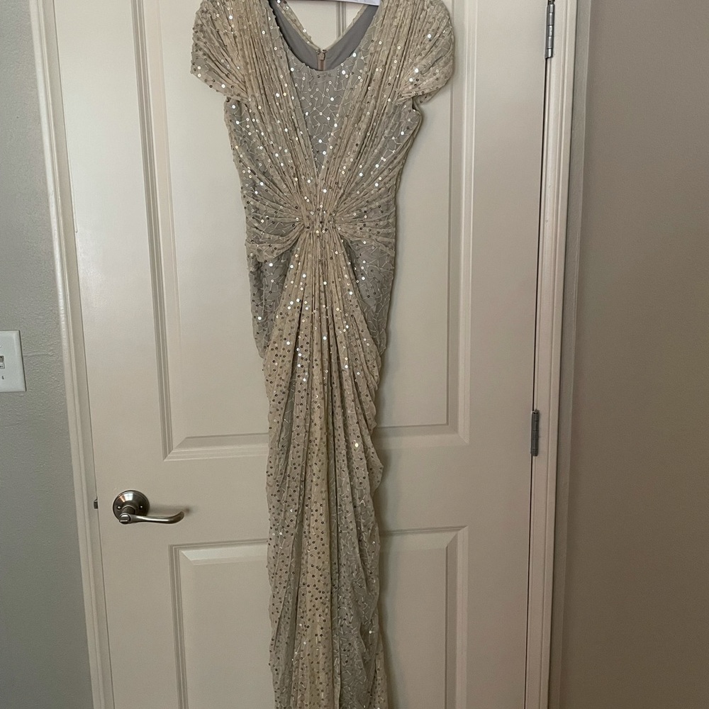 Champagne Designer Gown (Tadashi Shoji)